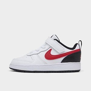 Nike Kids&apos; Toddler Court Borough Low 2 Casual Shoes in White/White Size 10.0 Leather - 3000432