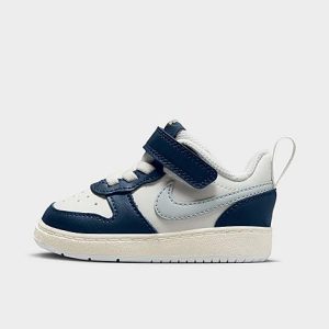 Nike Kids&apos; Toddler Court Borough Low 2 Casual Shoes in White/Summit White Size 10.0 Leather - 3554371