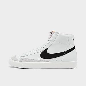 Nike Blazer Mid &apos;77 Vintage Casual Shoes in White/White Size 4.5 Leather - 3515422
