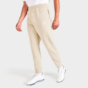 Nike Sportswear Club Fleece Cuffed Jogger Pants in Beige/Rattan Size 2XL Cotton/Polyester/Fleece - 5820986