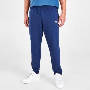 Nike Sportswear Club Fleece Cuffed Jogger Pants in Blue/Midnight Navy Size 3XLT Cotton/Polyester/Fleece - 5636445