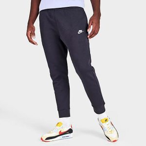 Nike Sportswear Club Fleece Cuffed Jogger Pants in Grey/Cave Purple Size 2XL Cotton/Polyester/Fleece - 5847580