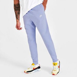 Nike Sportswear Club Fleece Cuffed Jogger Pants in Purple/Light Thistle Size 2XL Cotton/Polyester/Fleece - 5847575