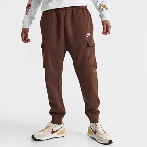 Nike Sportswear Club Fleece Cargo Jogger Pants in Brown/Cacao Wow Size 2XL Cotton/Polyester/Fleece - 5846318