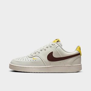 Nike Women&apos;s Court Vision Low Casual Shoes in White/Sail Size 12.0 Leather - 3552344