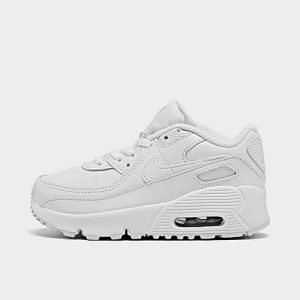 Nike Kids&apos; Toddler Air Max 90 Casual Shoes in White/White Size 10.0 Leather - 2515588