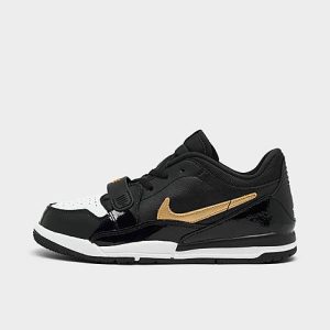 Jordan Boys&apos; Little Kids&apos; Legacy 312 Low Off-Court Shoes in Black/Black Size 12.0 Leather - 3171011
