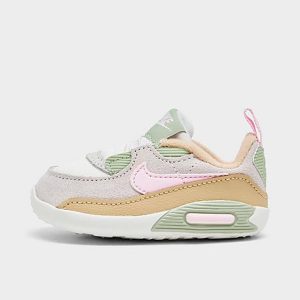 Nike Infant Air Max 90 Crib Shoes in Grey/Summit White Size 4.0 Leather - 3176527