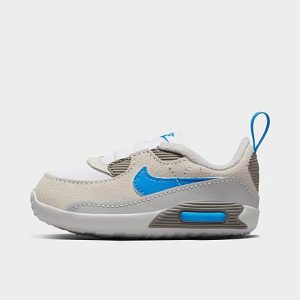Nike Girls&apos; Infant Air Max 90 Crib Booties in Grey/White Size 3.0 Leather - 3150572