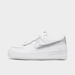 Nike Women&apos;s Air Force 1 Shadow Casual Shoes in White/White Size 12.0 Leather - 3220939