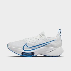 Nike Men&apos;s Air Zoom Tempo NEXT% Running Shoes in White/White Size 9.5 Knit - 3193277
