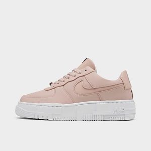 Nike Women&apos;s Air Force 1 Pixel Casual Shoes in Beige/Particle Beige Size 12.0 Leather - 5672734
