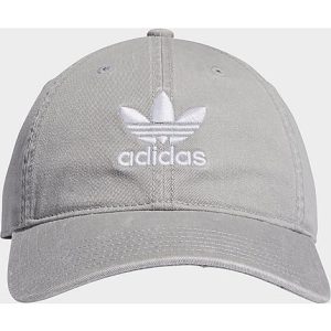 Adidas Originals Precurved Washed Strapback Hat in Grey/Stone 100% Cotton - 5593625