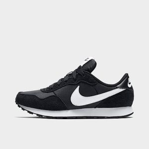 Nike Boys&apos; Big Kids&apos; MD Valiant Casual Shoes in Black/Black Size 7.0 Suede - 3009880