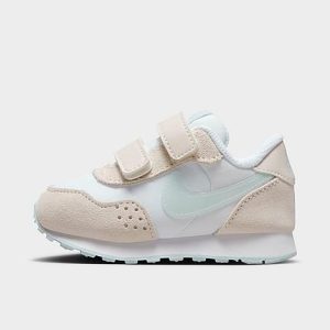 Nike Girls&apos; Toddler MD Valiant Hook-and-Loop Casual Shoes in White/Pink/White Size 10.0 Suede - 3217579