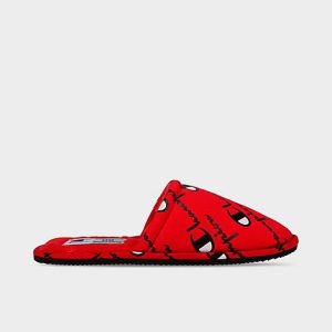 Champion Men&apos;s Sleepover Script Slippers in Red/Red Size 8.0 - 3123588