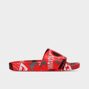 Champion Men&apos;s IPO C Logo Slide Sandals in Red/Scarlet Size 13.0 - 3225617