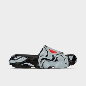 Champion Women&apos;s Meloso Squish Swirl Slide Sandals in Black/Black Size 11.0 - 3527371