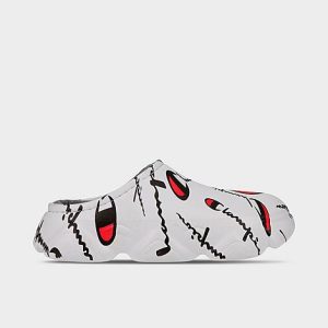 Champion Men&apos;s Super Meloso Clog Shoes in White/White Size 13.0 Jersey - 3225688