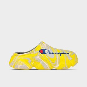Champion Women&apos;s Super Meloso Swirl Clog Shoes in Yellow/Yellow Size 8.0 - 3225484