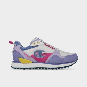 Champion Women&apos;s Relay Casual Shoes in Purple/White Size 8.5 Leather - 3527429