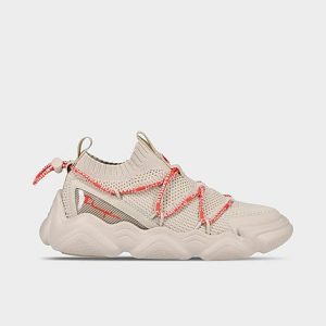 Champion Women&apos;s Meloso Flux Casual Shoes in Beige/Pebblestone Size 9.0 Leather/Knit - 3531767