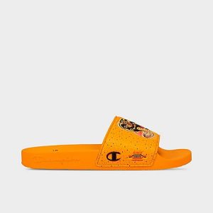 Champion Men&apos;s IPO Cobra Kai Slide Sandals in Orange/Gold Size 14.0 - 3114181