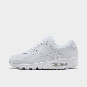 Nike Women&apos;s Air Max 90 Casual Shoes in White/White Size 7.0 Leather - 2515354