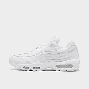 Nike Men&apos;s Air Max 95 Essential Casual Shoes in White/White Size 12.5 Leather/Nylon - 5166839