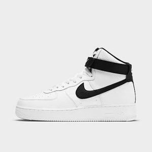 Nike Men&apos;s Air Force 1 High &apos;07 Casual Shoes in White/White Size 12.5 Leather - 3216154