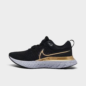 Nike Women&apos;s React Infinity Run Flyknit 2 Running Shoes in Black/Black Size 10.0 - 3058266
