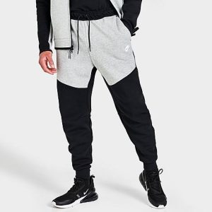 Nike Tech Fleece Taped Jogger Pants in Black/Grey/Black Size 3XL Cotton/Polyester/Fleece - 5780555