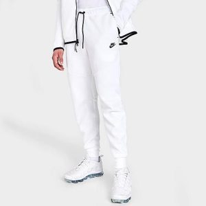 Nike Tech Fleece Taped Jogger Pants in White/White Size 2XL Cotton/Polyester/Fleece - 5651262