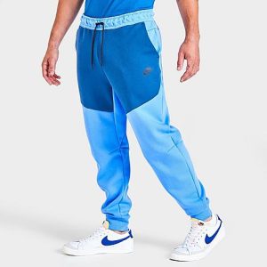 Nike Tech Fleece Taped Jogger Pants in Blue/University Blue Size 2XL Cotton/Polyester/Fleece - 5796928