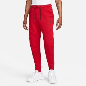 Nike Tech Fleece Taped Jogger Pants in Red/Gym Red Size 2XL Cotton/Polyester/Fleece - 5874371