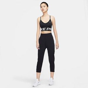 Nike Women&apos;s Bliss Luxe Cropped Training Pants in Black/Black Size Medium Nylon/Spandex - 5792828