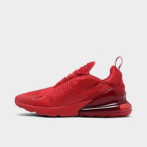 Nike Men&apos;s Air Max 270 Casual Shoes in Red/University Red Size 4.0 - 3212990
