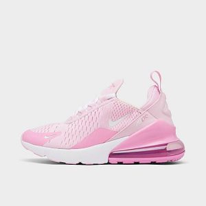 Nike Girls&apos; Big Kids&apos; Air Max 270 Casual Shoes in Pink/Pink Foam Size 7.0 - 5159856