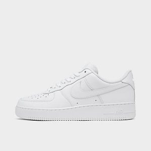 Nike Men&apos;s Air Force 1 Low Casual Shoes in White/White Size 6.5 Leather - 3077067