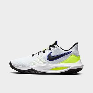 Nike Men&apos;s Precision 5 Basketball Shoes in White/White Size 13.0 - 3194244