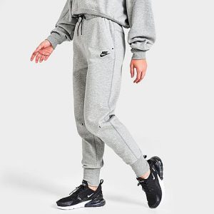 Nike Women&apos;s Sportswear Tech Fleece Jogger Pants in Grey/Grey Heather Size 2XL Cotton/Polyester/Fleece - 5816164