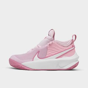 Nike Big Kids&apos; Team Hustle D 10 Basketball Shoes in Pink/Pink Foam Size 7.0 Leather - 3221544