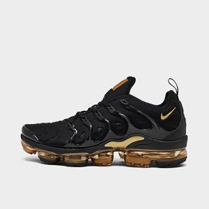 Nike Air VaporMax Plus Running Shoes in Black/Metallic/Black Size 7.0 - 5167185