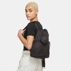 Nike Women&apos;s Sportswear Futura Luxe Mini Backpack in Black/ Black 100% Polyester - 8098661