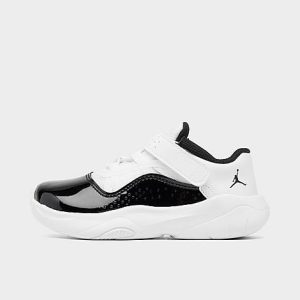 Jordan Kids&apos; Toddler Air 11 CMFT Low Casual Shoes in White/White Size 10.0 Leather/Knit - 3222670