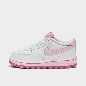 Nike Kids&apos; Toddler Force 1 Casual Shoes in White/White Size 4.0 Leather - 3223602