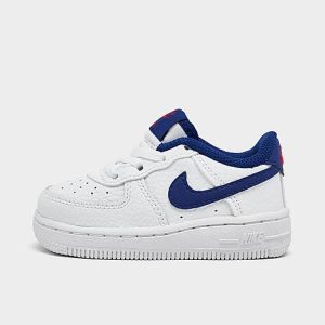 Nike Kids&apos; Toddler Force 1 Casual Shoes in White/White Size 4.0 Leather - 3079315