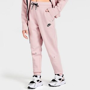 Nike Girls&apos; Sportswear Tech Fleece Jogger Pants in Pink/Pink Oxford Size XL 100% Cotton/Polyester/Fleece - 5819268