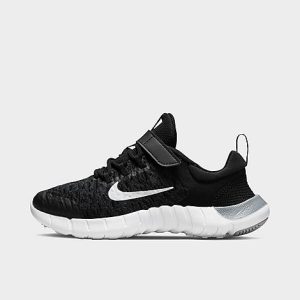 Nike Boys&apos; Little Kids&apos; Free Run 5.0 2021 Running Shoes in Black/Black Size 11.0 Knit - 3147887