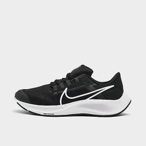 Nike Little Kids&apos; and Big Kids&apos; Air Zoom Pegasus 38 Running Shoes in Black/Black Size 7.0 - 3000219